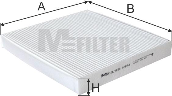 Mfilter K 974 - Filtre, air de l'habitacle cwaw.fr