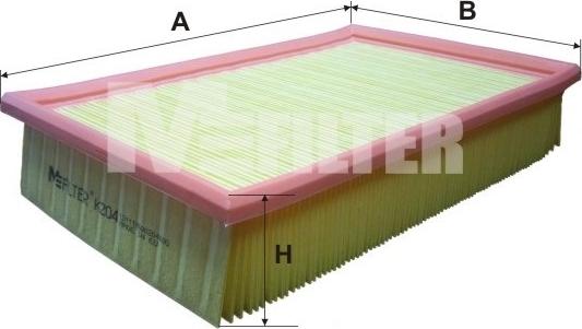 Mfilter K 204 - Filtre à air cwaw.fr