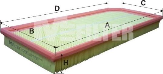 Mfilter K 750 - Filtre à air cwaw.fr