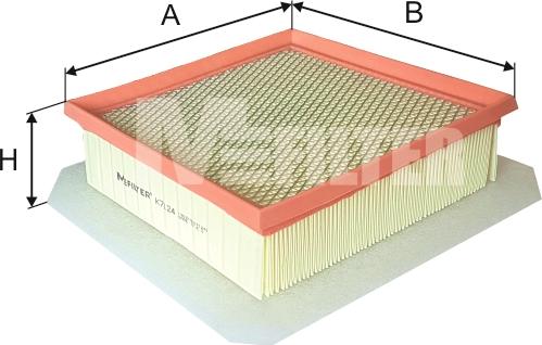 Mfilter K 7124 - Filtre à air cwaw.fr