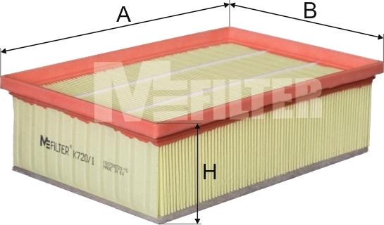 Mfilter K 720/1 - Filtre à air cwaw.fr