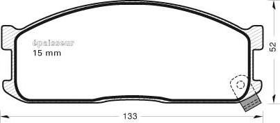 MGA 990 - Kit de plaquettes de frein, frein à disque cwaw.fr