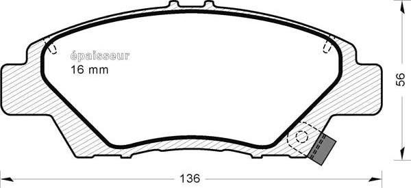 MGA 991 - Kit de plaquettes de frein, frein à disque cwaw.fr