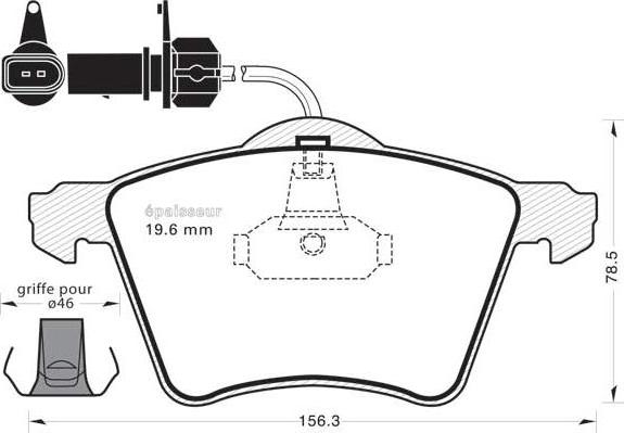 HELLA T1380 - Kit de plaquettes de frein, frein à disque cwaw.fr