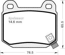 MGA 945 - Kit de plaquettes de frein, frein à disque cwaw.fr