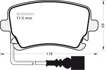 MGA 947 - Kit de plaquettes de frein, frein à disque cwaw.fr