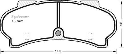 MGA 94 - Kit de plaquettes de frein, frein à disque cwaw.fr