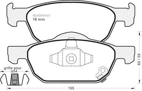 MGA 959 - Kit de plaquettes de frein, frein à disque cwaw.fr