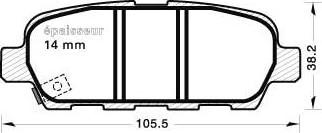 MGA 954 - Kit de plaquettes de frein, frein à disque cwaw.fr