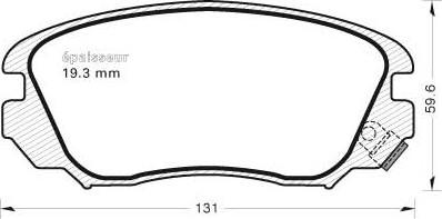 MGA 969 - Kit de plaquettes de frein, frein à disque cwaw.fr