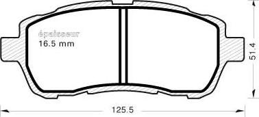 MGA 961 - Kit de plaquettes de frein, frein à disque cwaw.fr