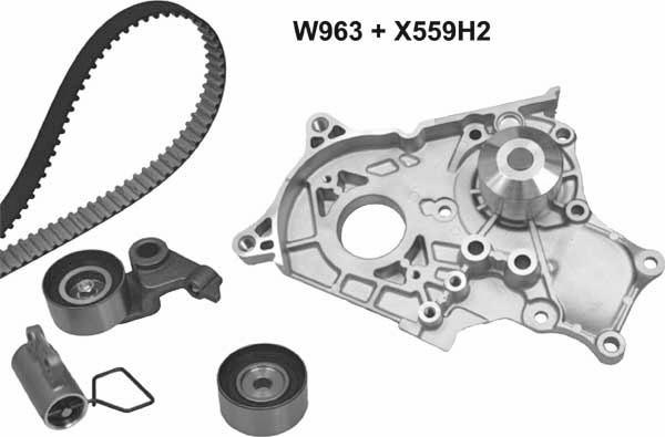 MGA 963K1 - Pompe à eau + kit de courroie de distribution cwaw.fr