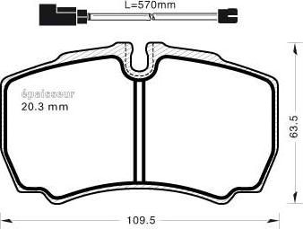 MGA 963 - Kit de plaquettes de frein, frein à disque cwaw.fr