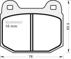 MGA 96 - Kit de plaquettes de frein, frein à disque cwaw.fr