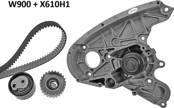 MGA 900K1 - Pompe à eau + kit de courroie de distribution cwaw.fr