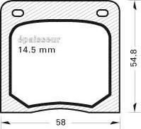 MGA 90 - Kit de plaquettes de frein, frein à disque cwaw.fr