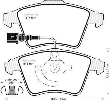 MGA 910 - Kit de plaquettes de frein, frein à disque cwaw.fr