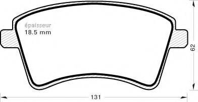 MGA 911 - Kit de plaquettes de frein, frein à disque cwaw.fr