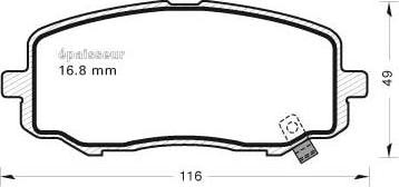 FTE 9001342 - Kit de plaquettes de frein, frein à disque cwaw.fr