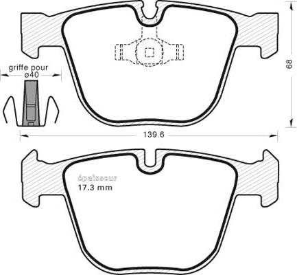 MGA 981 - Kit de plaquettes de frein, frein à disque cwaw.fr