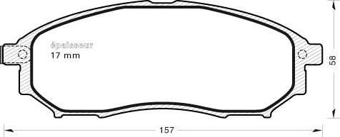 MGA 938 - Kit de plaquettes de frein, frein à disque cwaw.fr