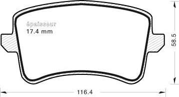 MGA 932 - Kit de plaquettes de frein, frein à disque cwaw.fr