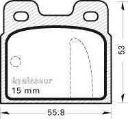 Spidan 30054 - Kit de plaquettes de frein, frein à disque cwaw.fr