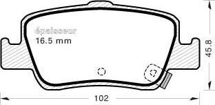 MGA 925 - Kit de plaquettes de frein, frein à disque cwaw.fr