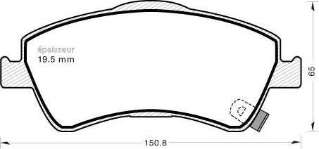 MGA 926 - Kit de plaquettes de frein, frein à disque cwaw.fr