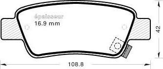 MGA 921 - Kit de plaquettes de frein, frein à disque cwaw.fr