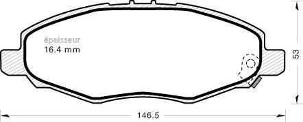 MGA 922 - Kit de plaquettes de frein, frein à disque cwaw.fr