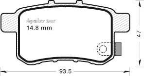 MGA 979 - Kit de plaquettes de frein, frein à disque cwaw.fr