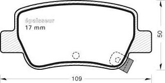 MGA 972 - Kit de plaquettes de frein, frein à disque cwaw.fr