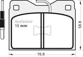 MGA 97 - Kit de plaquettes de frein, frein à disque cwaw.fr