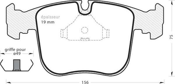 MGA 494 - Kit de plaquettes de frein, frein à disque cwaw.fr