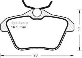 Dr!ve+ DP1010.10.1102 - Kit de plaquettes de frein, frein à disque cwaw.fr