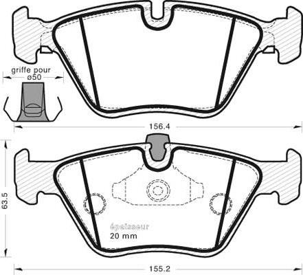 Spidan 32482 - Kit de plaquettes de frein, frein à disque cwaw.fr