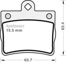 MGA 452 - Kit de plaquettes de frein, frein à disque cwaw.fr