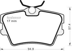 MGA 457 - Kit de plaquettes de frein, frein à disque cwaw.fr