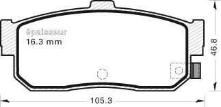 MGA 464 - Kit de plaquettes de frein, frein à disque cwaw.fr