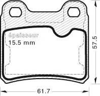 MGA 409 - Kit de plaquettes de frein, frein à disque cwaw.fr