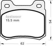 MGA 408 - Kit de plaquettes de frein, frein à disque cwaw.fr