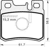 FTE 9005060 - Kit de plaquettes de frein, frein à disque cwaw.fr