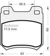 Jurid 28412564 - Kit de plaquettes de frein, frein à disque cwaw.fr