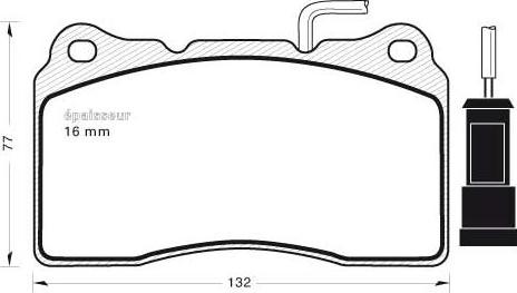 ATE LD4803 - Kit de plaquettes de frein, frein à disque cwaw.fr