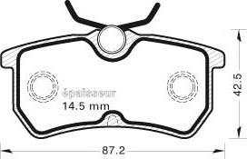 MGA 481 - Kit de plaquettes de frein, frein à disque cwaw.fr