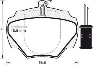 MGA 439 - Kit de plaquettes de frein, frein à disque cwaw.fr