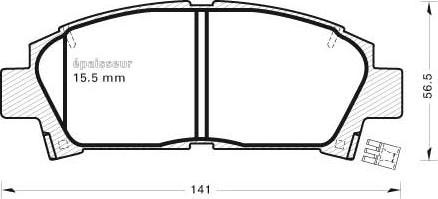 MGA 435 - Kit de plaquettes de frein, frein à disque cwaw.fr