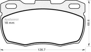 MGA 438 - Kit de plaquettes de frein, frein à disque cwaw.fr