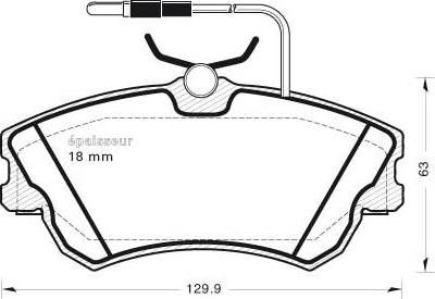 Valeo 671470 - Kit de plaquettes de frein, frein à disque cwaw.fr